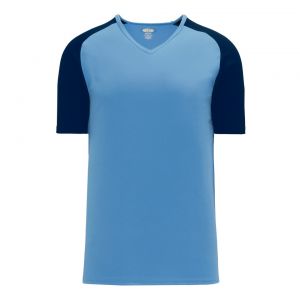 A1375 Apparel Short Sleeve Shirt - Sky/Navy - Front