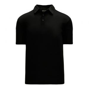 A1810 Apparel Polo Shirt - Black - Front