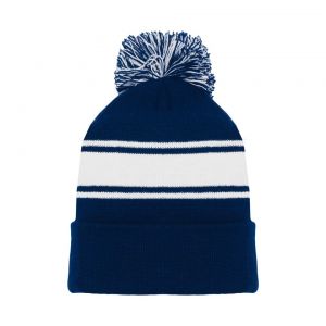 A1830 Hockey Toque - Navy/White - Front