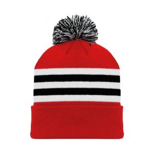 A1830 Hockey Toque - Chicago Red - Front
