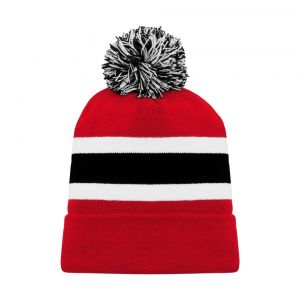 A1830 Hockey Toque - New Jersey Red - Front