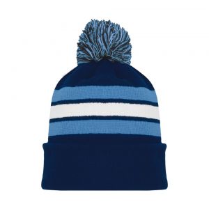 A1830 Hockey Toque - Navy/Sky/White - Front