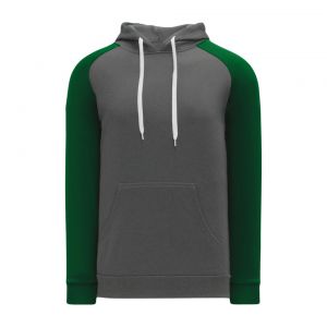 A1840 Apparel Sweatshirt - Heather Charcoal/Dark Green - Front