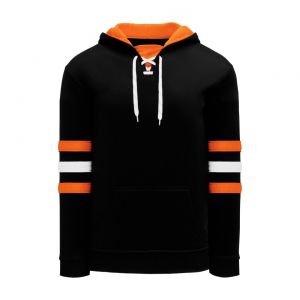 A1845 Apparel Sweatshirt - Black/White/Orange - Front