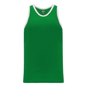 B1325 League Basketball Jersey - Kelly/White - Front