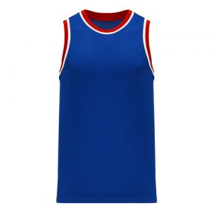 B1710 Pro Basketball Jersey - Royal/Red/White - Front