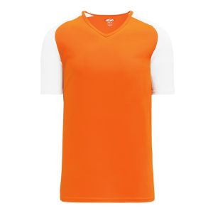 Athletic Knit A1375-238 Apparel Short Sleeve Shirt - Orange/White - Primary