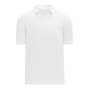 Athletic Knit A1810-000 Apparel Polo Shirt - White - Primary