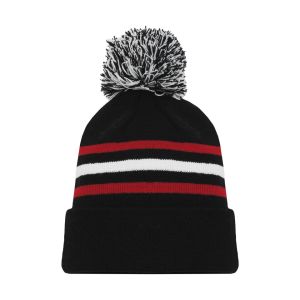 Athletic Knit A1830-614 Hockey Toque - Chicago Black - Primary