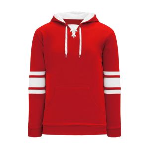 Athletic Knit A1845-208 Apparel Sweatshirt - Red/White - Primary