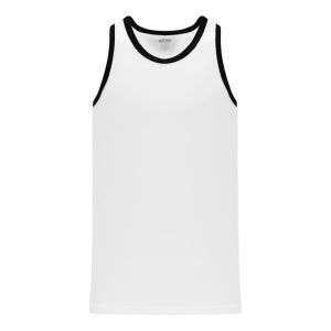 Athletic Knit B1325-222 League Basketball Jersey - White/Black - Primary