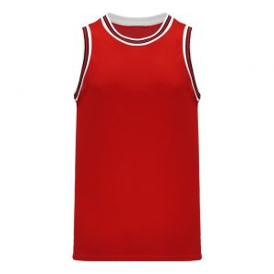 B1710 Pro Basketball Jersey - Red/Black/White - Front