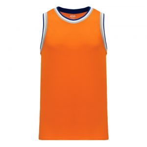 B1710 Pro Basketball Jersey - Orange/Royal/White/Grey - Front