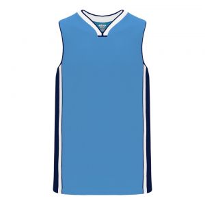 B1715 Pro Basketball Jersey - Sky/White/Navy - Front
