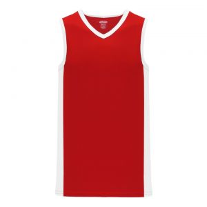 B2115 Pro Basketball Jersey - Red/White - Front