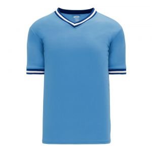 BA1333 Pullover Baseball Jersey - Sky/Royal/White - Front