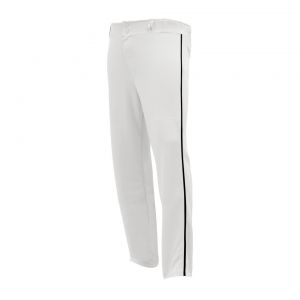 BA1391 Pro Baseball Pants - White/Black - Front