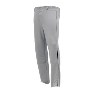 BA1391 Pro Baseball Pants - Grey/Black - Front