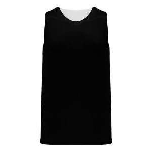 BR1105 League Basketball Jersey - Black/White - Front