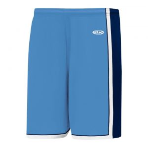 BS1735 Pro Basketball Shorts - Sky/White/Navy - Front
