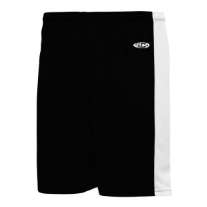 BS9145 Pro Basketball Shorts - Black/White - Front