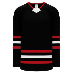 H550B Pro Hockey Jersey - New Chicago 3rd Black - Front