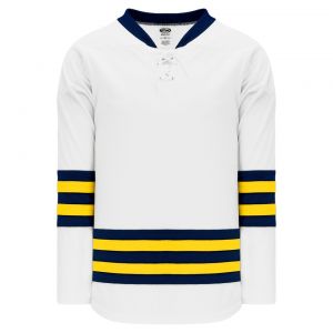 H550B Pro Hockey Jersey - New 2011 Michigan White - Front