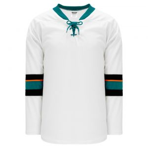 H550B Pro Hockey Jersey - 2013 San Jose White - Front