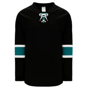 H550B Pro Hockey Jersey - 2008 San Jose 3rd Black - Front