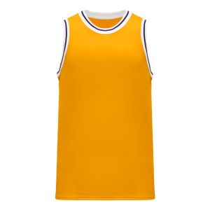 Athletic Knit B1710-435 Pro Basketball Jersey - Gold/White/Purple - Primary