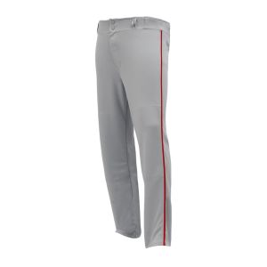 Athletic Knit BA1391-829 Pro Baseball Pants - Grey/Red - Primary
