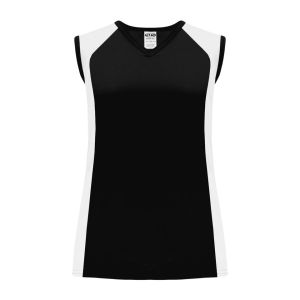 Athletic Knit BA601L-221 Women's Baseball Jersey - Black/White - Primary