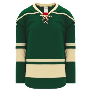 Athletic Knit H550B-MIN563B Pro Hockey Jersey - 2009 Minnesota 3rd Dark Green - Primary
