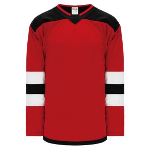 Athletic Knit H550B-NJE866B Pro Hockey Jersey - 2017 New Jersey Red - Primary