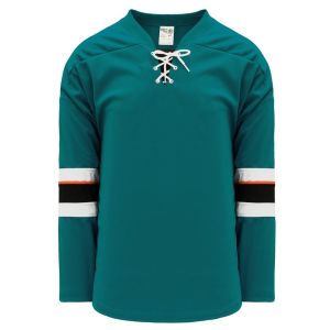 Athletic Knit H550B-SAN466B Pro Hockey Jersey - 2013 San Jose Pacific Teal - Primary
