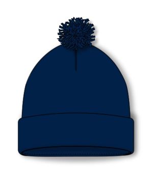 Athletic Knit A1830-004 Hockey Toque - Navy - Rear