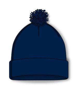 Athletic Knit A1830-004 Hockey Toque - Navy - Front