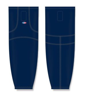 Athletic Knit HS1100-004 Lightweight Pro Hockey Socks - Navy - Front