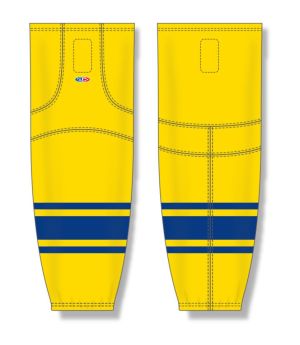 Athletic Knit HS2100-257 Lightweight Pro Hockey Socks - Maize/Royal - Front