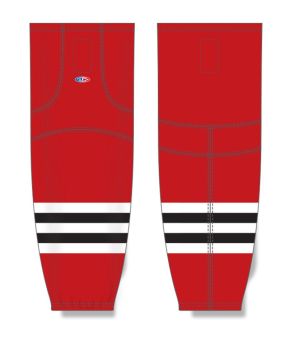 Athletic Knit HS2100-304 Lightweight Pro Hockey Socks - Chicago Red - Front