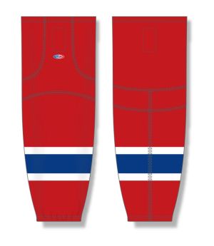 Athletic Knit HS2100-308 Lightweight Pro Hockey Socks - Montreal Red - Front