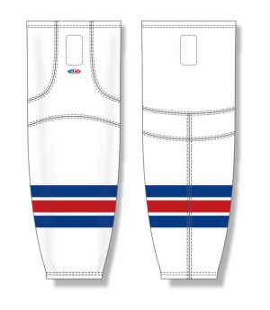 Athletic Knit HS2100-313 Lightweight Pro Hockey Socks - New York Rangers White - Front