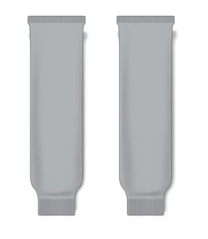 Athletic Knit HS630-012 Knitted Solid Hockey Socks - Grey - Front