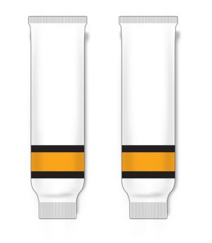 Athletic Knit HS630-301 Knitted Striped Hockey Socks - Boston White - Front