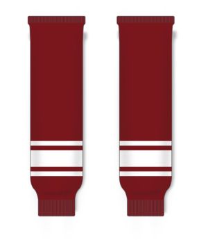 Athletic Knit HS630-362 Knitted Striped Hockey Socks - Phoenix Av Red - Front