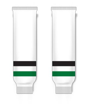 Athletic Knit HS630-377 Knitted Striped Hockey Socks - 2013 Dallas White - Front