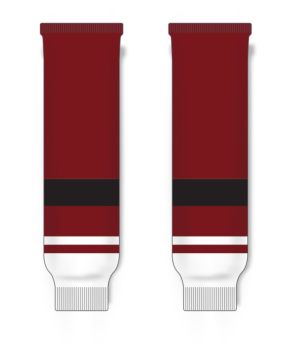 Athletic Knit HS630-582 Knitted Striped Hockey Socks - 2015 Arizona Av Red - Front