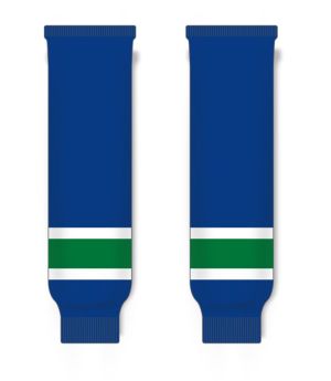 Athletic Knit HS630-622 Knitted Striped Hockey Socks - 2004 Vancouver Royal - Front
