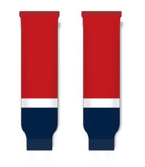 Athletic Knit HS630-808 Knitted Striped Hockey Socks - 2013 Washington Red - Front