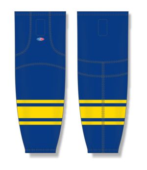 Athletic Knit HS2100-267 Lightweight Pro Hockey Socks - Royal/Maize - Front